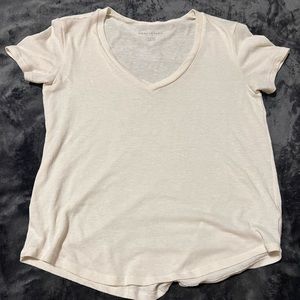White AE soft and sexy v-neck shirt
